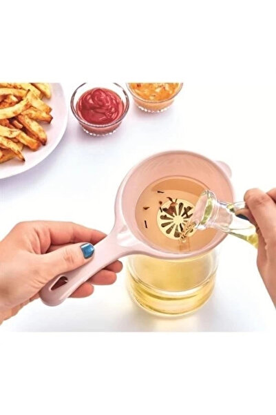 Alvo Store BUĞZ Pratik İnce Elekli Mutfak Gereci Sıvı Yağ Süzgeci