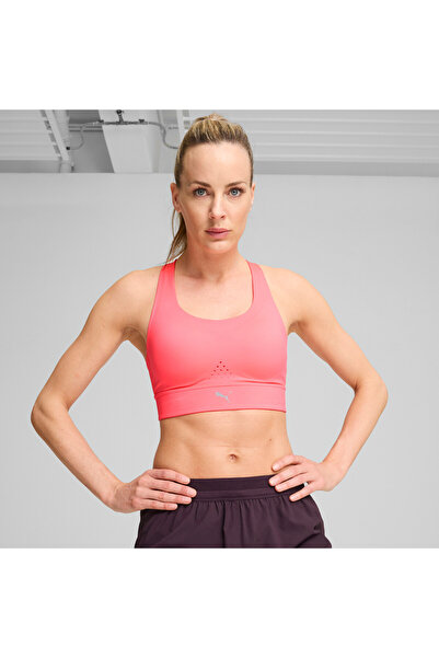 Puma Womens PWRbreathe RUN Sports Bra - Pink