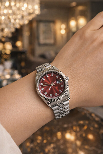 LOOQ Steel Strap Calendar Women's Wristwatch