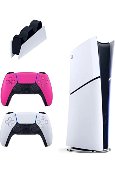 Sony Playstation 5 Slim Digital 825 GB + Şarj İstasyonu + 2. Pembe Dualsense ...