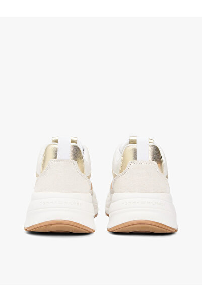 Tommy Hilfiger TH Chunky Runner Metalik Kadın Gold Sneaker FW0FW092040HU