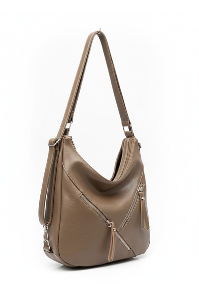 Çanta Trend Soft Faux Leather Large Size Backpack and Shoulder Bag