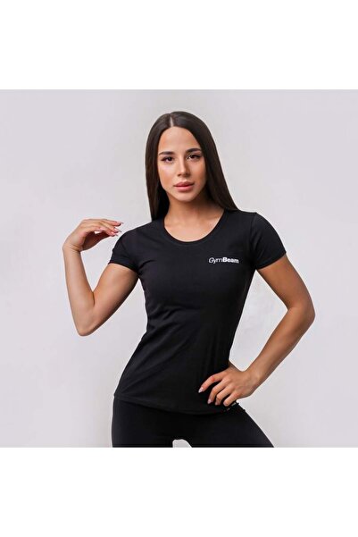 GymBeam Tricou simplu negru pentru femei