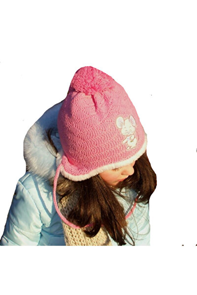OEM Girls' hat C001, pink color, size 52