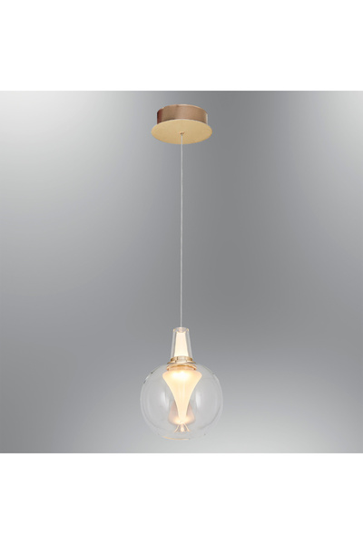 Özcan Aydınlatma 2849A-1A-21 Rustam Tekli Sarkıt (A CAM Q13) Şeffaf