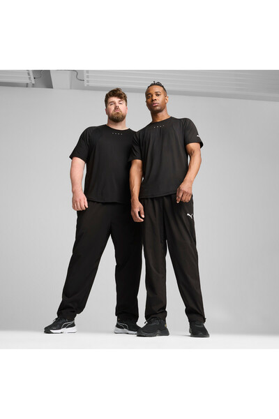 Puma Mens Woven Tapered Pants - Black
