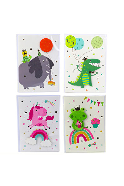 Three top online Felicitare 3D - Unicorn, Dinozaur, Elefant, Broască