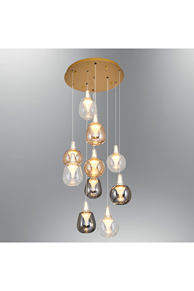 Özcan Aydınlatma 2849-10A-28 Rustam 10'lu Sarkıt Mix Mixed