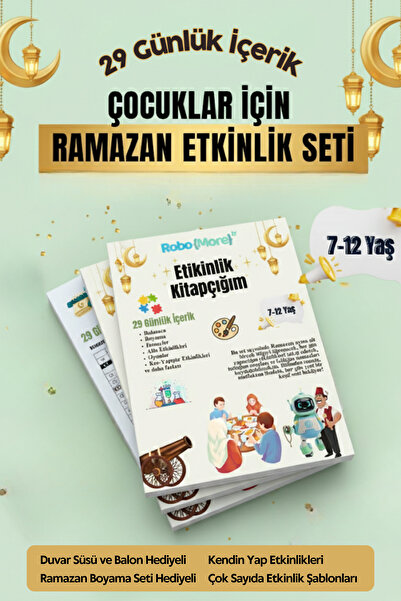 Robomore Çocuklar İçin Ramazan Etkinlik Seti | Ramazan Süsleme ve Dekorasyon ...