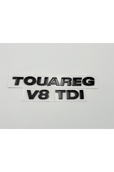 Volkswagen Set Embleme VW Touareg V8 TDI NEGRU
