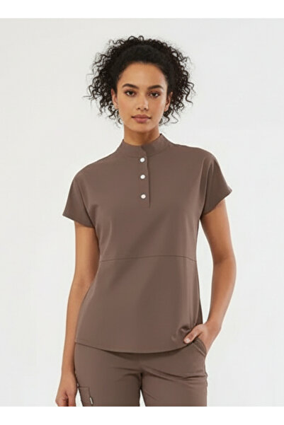 Class Üniforma Uniformă elastică pentru asistentă și medic, maro Nova, pentru...