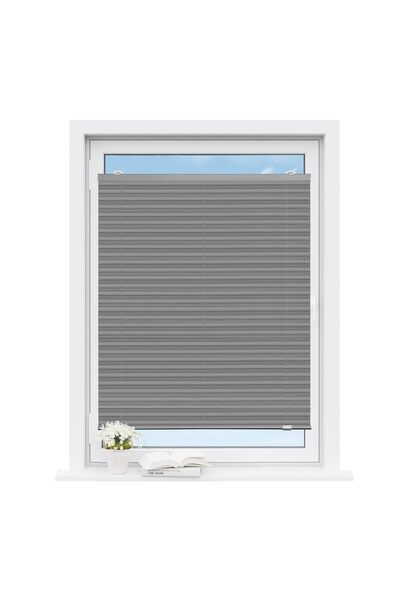 WOLTU pleated blind without drilling installation with vacuum suction cups pl...