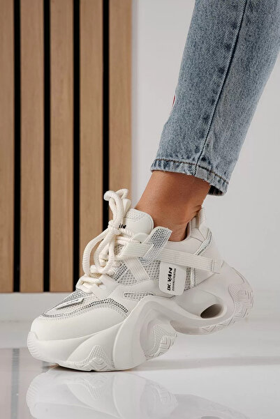 Zaira Women's white sneakers made of eco-leather #24232 - 40