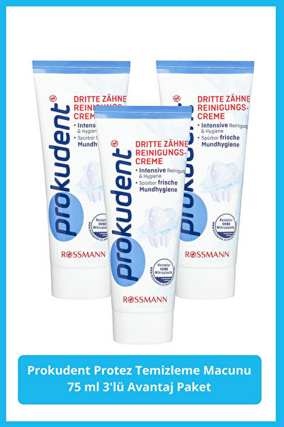 prokudent Protez Temizleme Macunu 3x75 ml