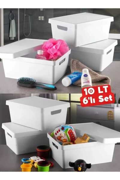 pure age 10 l Kutija sa poklopcem i 6 organizatora