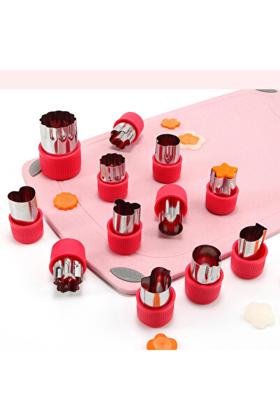 MaffStuff Set 12 forme pentru taiere aluat legume si fructe MaffStuff®, inox,...