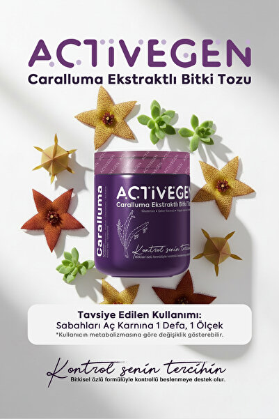 Activegen Caralluma Ekstraktlı Bitki İçeren Detox Tozu (1 Aylık)