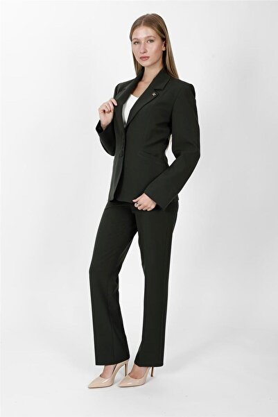 ÖNDER ÖZSOY Jacket with Collar Pockets Modern Jacket & Pockets with Piping Le...