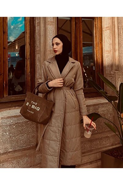 TANISA Calypso Capitone Fabric Trench Coat - Tns-4373