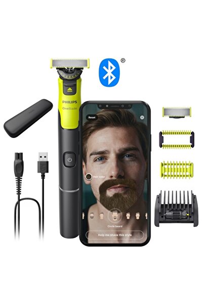 Philips Aparat hibrid de barbierit, tuns barba si parul corporal OneBlade 360...