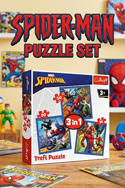 craftivio Trefl 3'ü 1 Arada Eğitici Puzzle Seti 20+36+50 Parça Çocuk Zeka Gel...