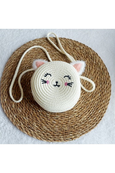 Özeniş Cat Straw Bag
