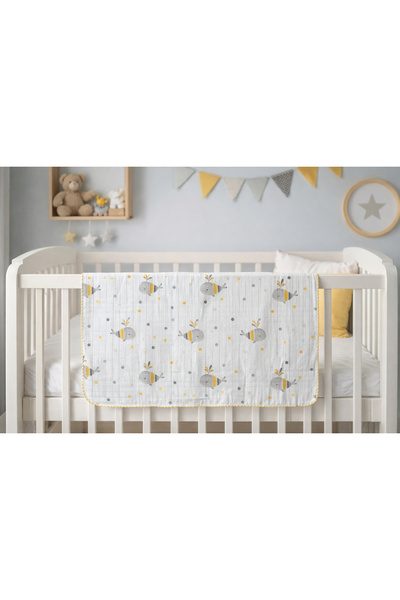 Atlas Baby House بطانية موسلين متعددة الاستخدامات للأطفال حديثي الولادة، قماش...