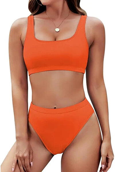 PINK QUEEN Women's Bikini, High Waist, Push-Up Pad, 2 Pieces