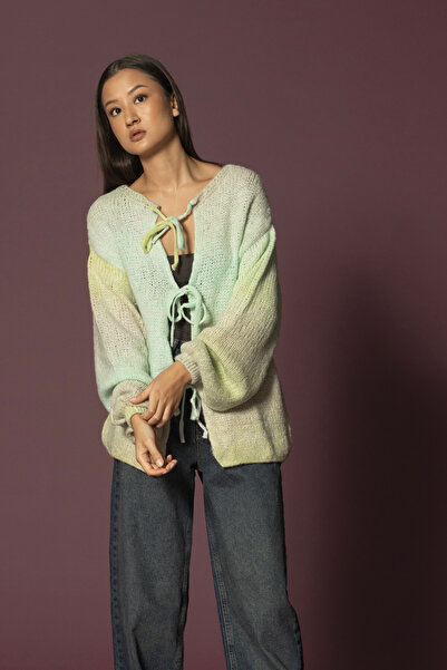 Nisan Knitted Cardigan with Binding Detail