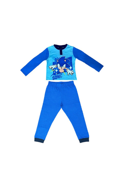 Sonic Children's pajamas, 100% cotton, blue, Hero, Sonic, The Hedgehog