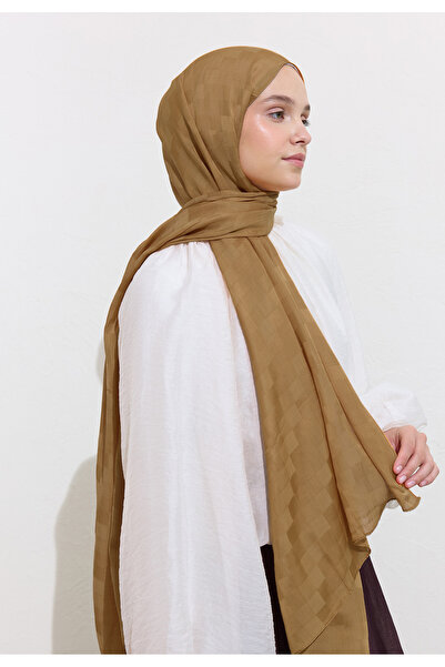 Fresh Nori̇ Silky Jacquard Shawl Sahra