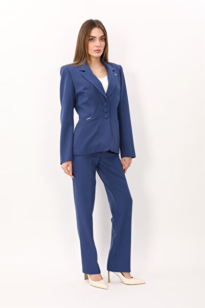 ÖNDER ÖZSOY Jacket with Collar Pockets Modern Jacket & Pockets with Piping Tr...