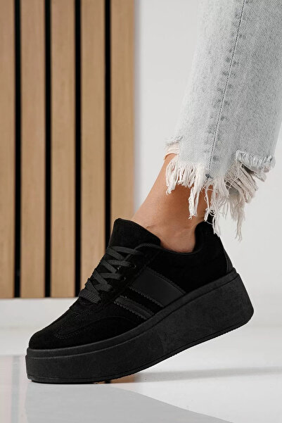 Zaira Women's black sneakers made of eco-leather Diana #24301 - 40