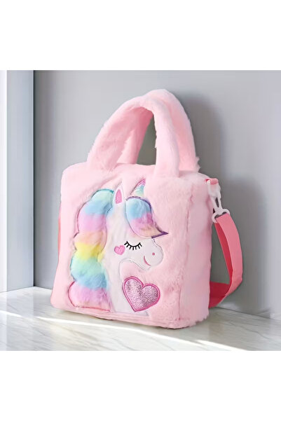 Generic Sevimli Unicorn Peluş Çanta