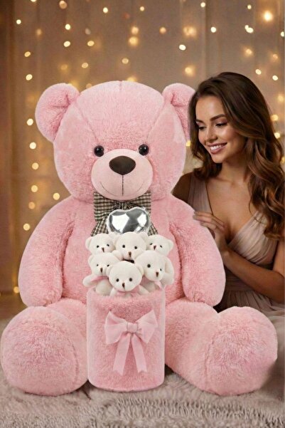 Sole Sevgililer Günü’ne Özel: Premium Kalp Balonlu Deluxe Peluş Pembe Ayıcık ...