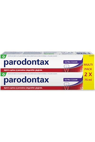 Parodontax Pachet parodontax: 2x Pasta de dinti Ultra Clean gust nou, 75 ml