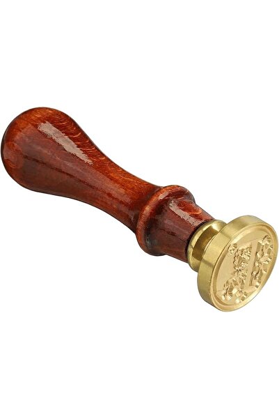 NQEUEPN Wax Seal, Removable Head, Initial U, Wooden Handle, Brass