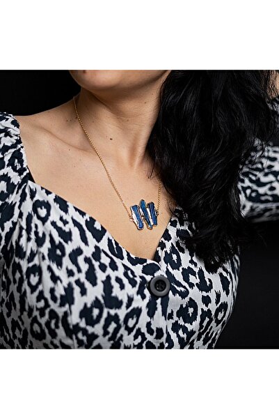 Saloni Kyanite Pendant Necklace, Saloni, 18K Gold Plated