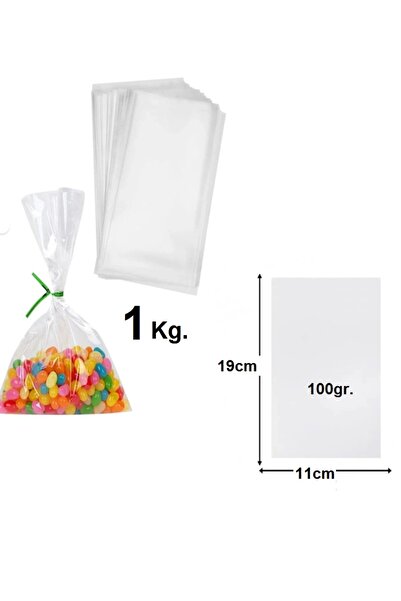 Depolife 19x11 Şeffaf Kilitsiz 100 gr. Naylon Poşet 1 Kg. Buzdolabı Et Bakliy...