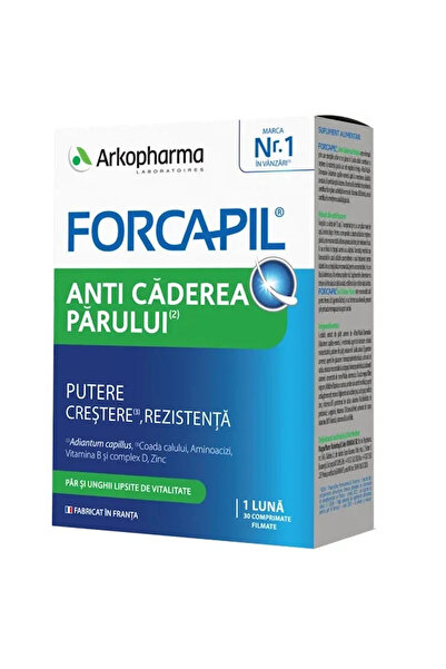 Arkopharma Forcapil Tratament Anticadere Par, 30 comprimate,