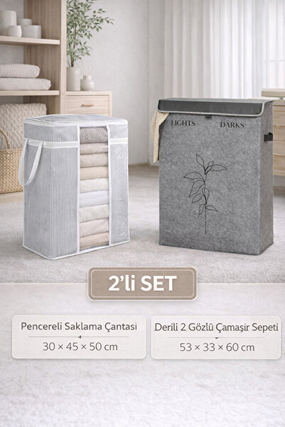 PONÇİK BEBEK 2’li SET Pencereli Saklama Düzenleme Organizer & Çok Amaç Düzenl...