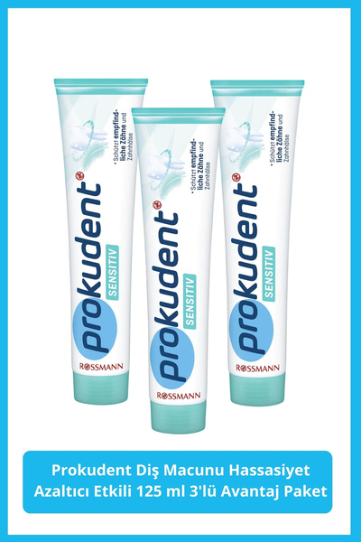 prokudent Diş Macunu Hassasiyet Azaltıcı Etkili 3x125 ml