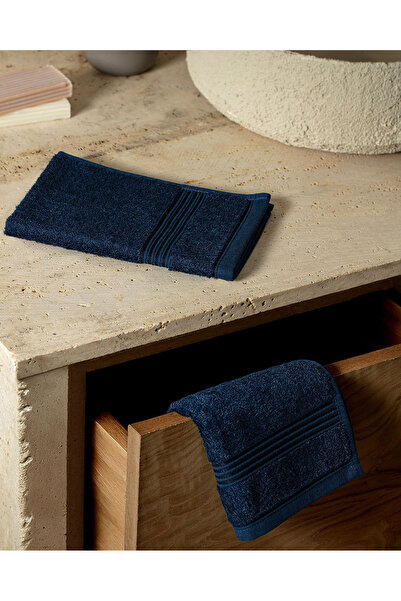 Madame Coco Clarette 2-Pack Cotton Hand Towels - Navy Blue - 30X46 cm