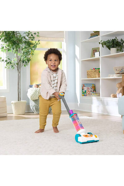 FISHER PRICE 2in1 Sesli ve Işıklı Eğlen ve Öğren Süpürge JMM35