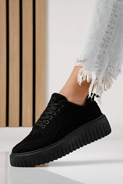 Zaira Women's black suede sneakers Delia #24298 - 40