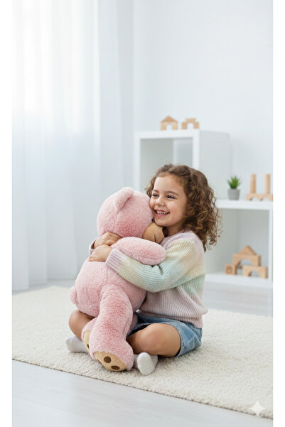 BUGİ HOME COLLECTİON Peluş Ayıcık Sevgililer Günü Özel 80cm Tatlı Uyuma Oyunc...