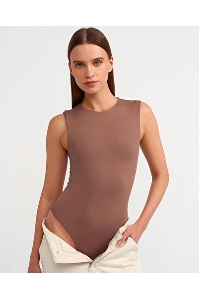 MAESTRO WOMAN Kadın Bisiklet Yaka Kolsuz Çıtçıtlı Bodysuit