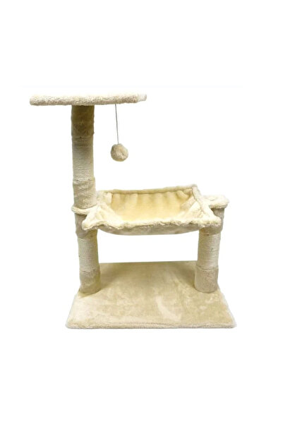 Lumi LUXURY Centru de Joaca pentru Pisici cu 2 Niveluri, Hamac si Jucarie Sus...