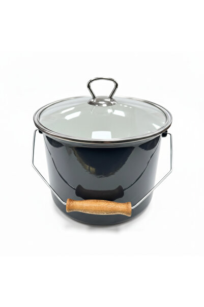 Ebruli hediyelik Quality Enamel Bakraç Yogurt Pot Legume Storage Pot 5,25Lt 20cm