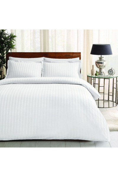 Taç Luxury satin jacquard bed linen, 6 pieces, TAC, Place White